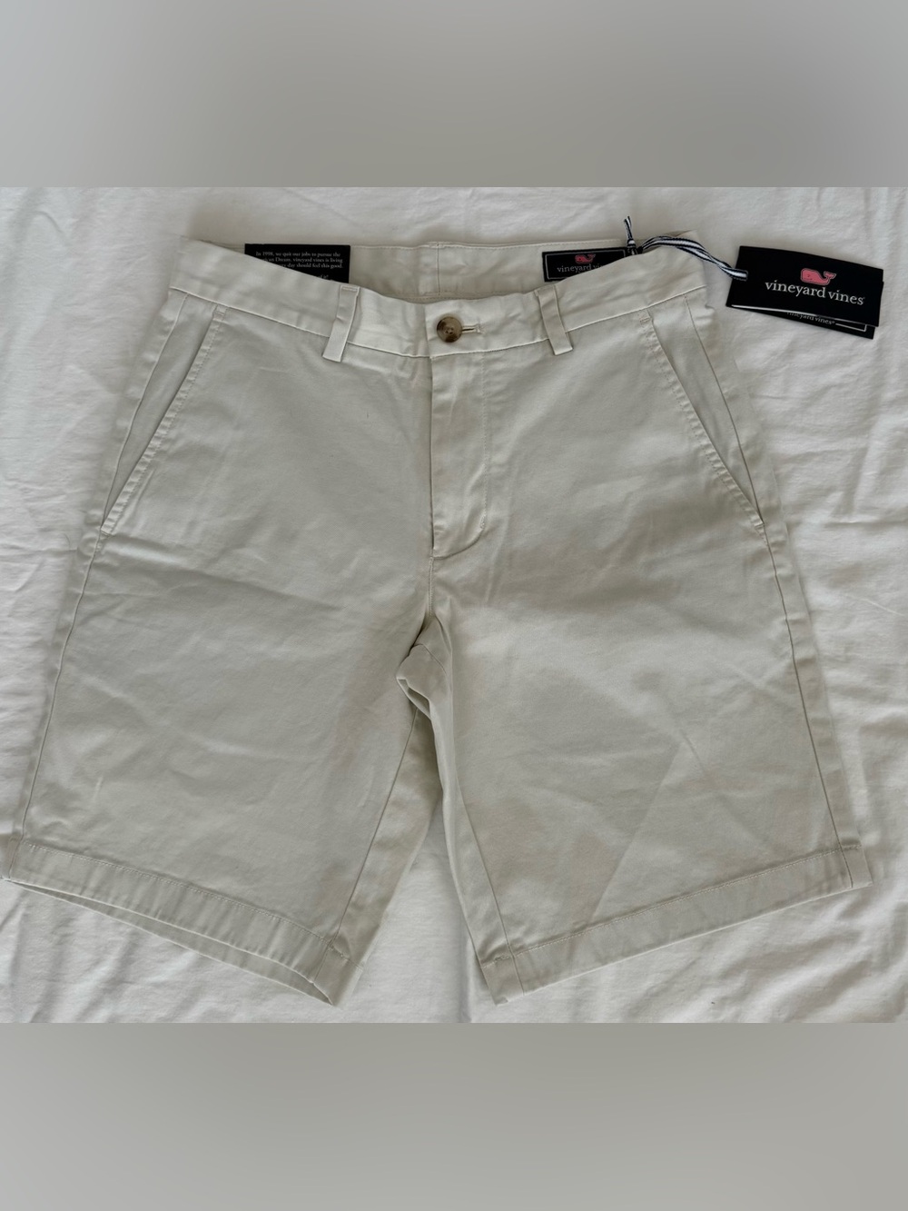 NWT Vineyard Vines 9” Breaker Shorts Men’s‎ 28 White Stretch Chino